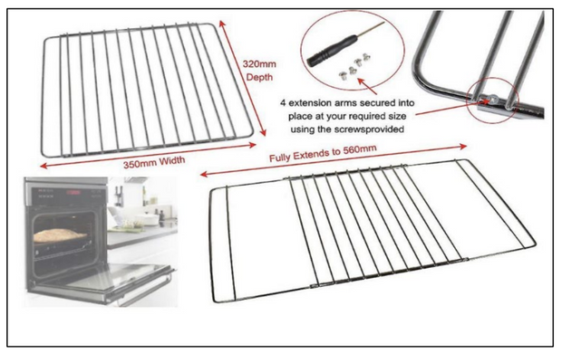 Oven Rack 60cm - Universal